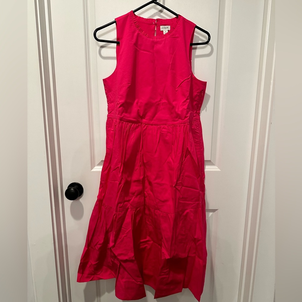 J.crew factory pink midi dress